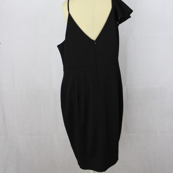 Soprano Trendy Top Asymmetrical Bodycon Dress 2X - Picture 3 of 5